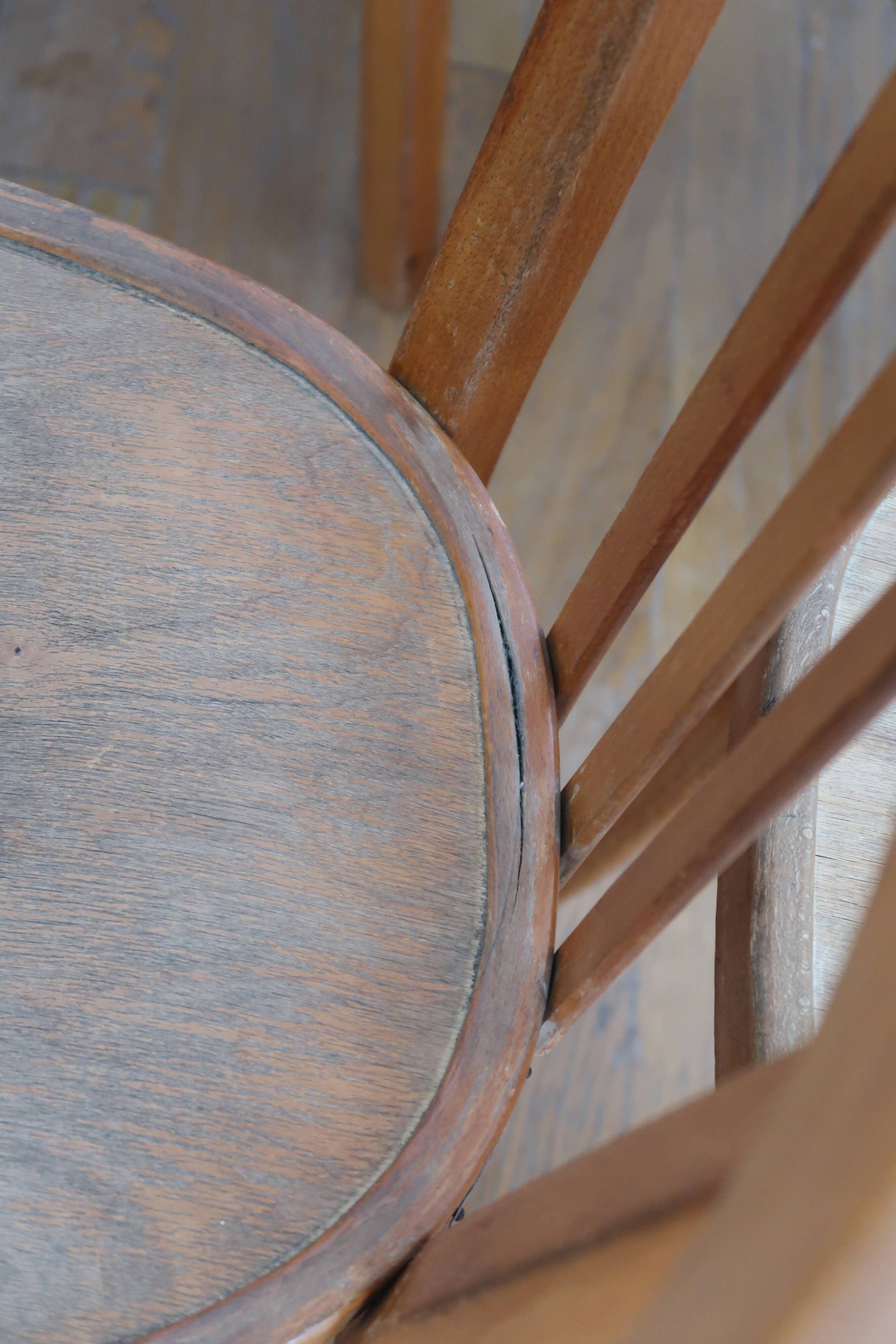 Set of 10 baumann bistro chairs