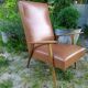 Fauteuil années 50 pieds compas