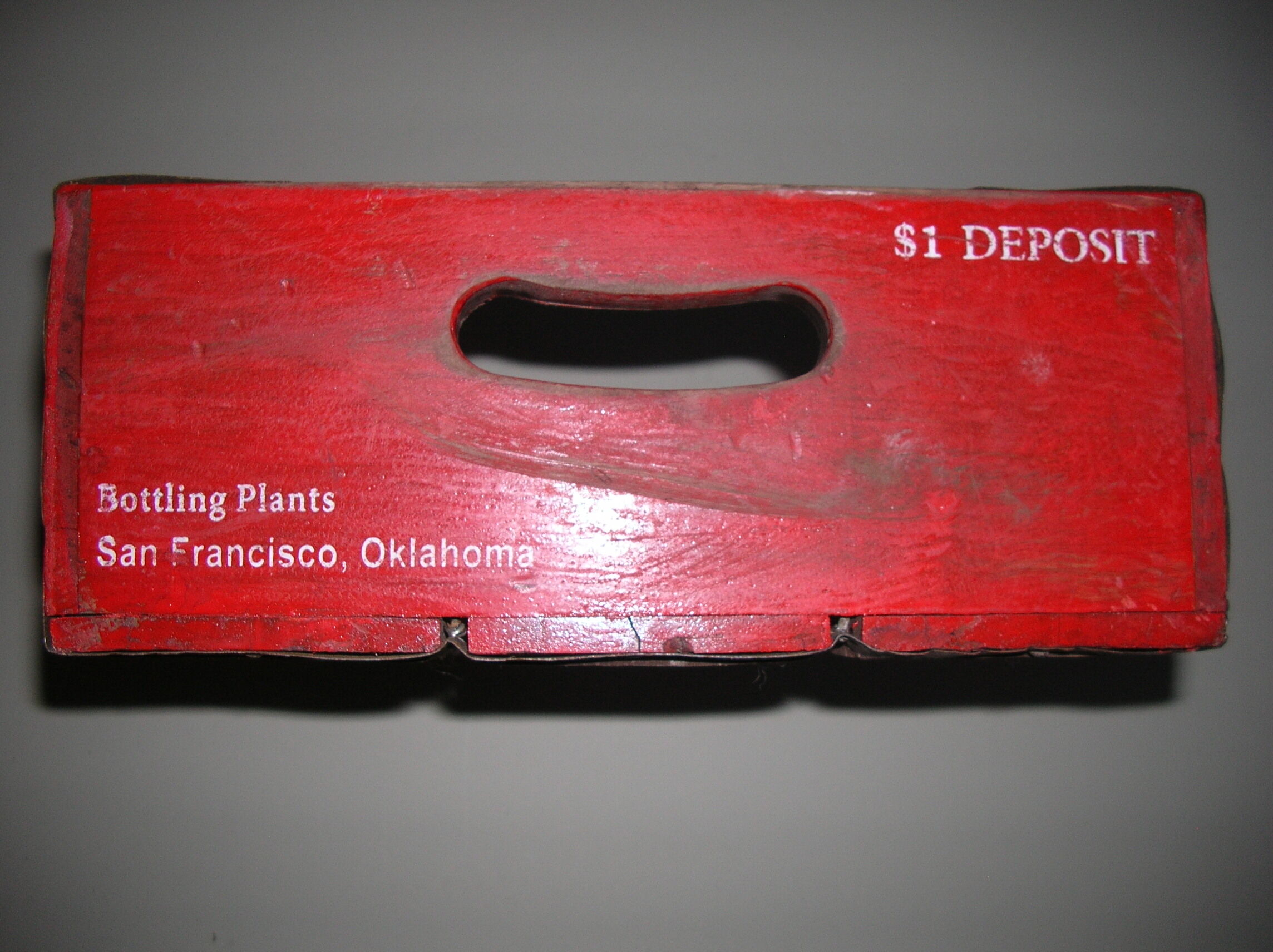 old wooden coca cola crate