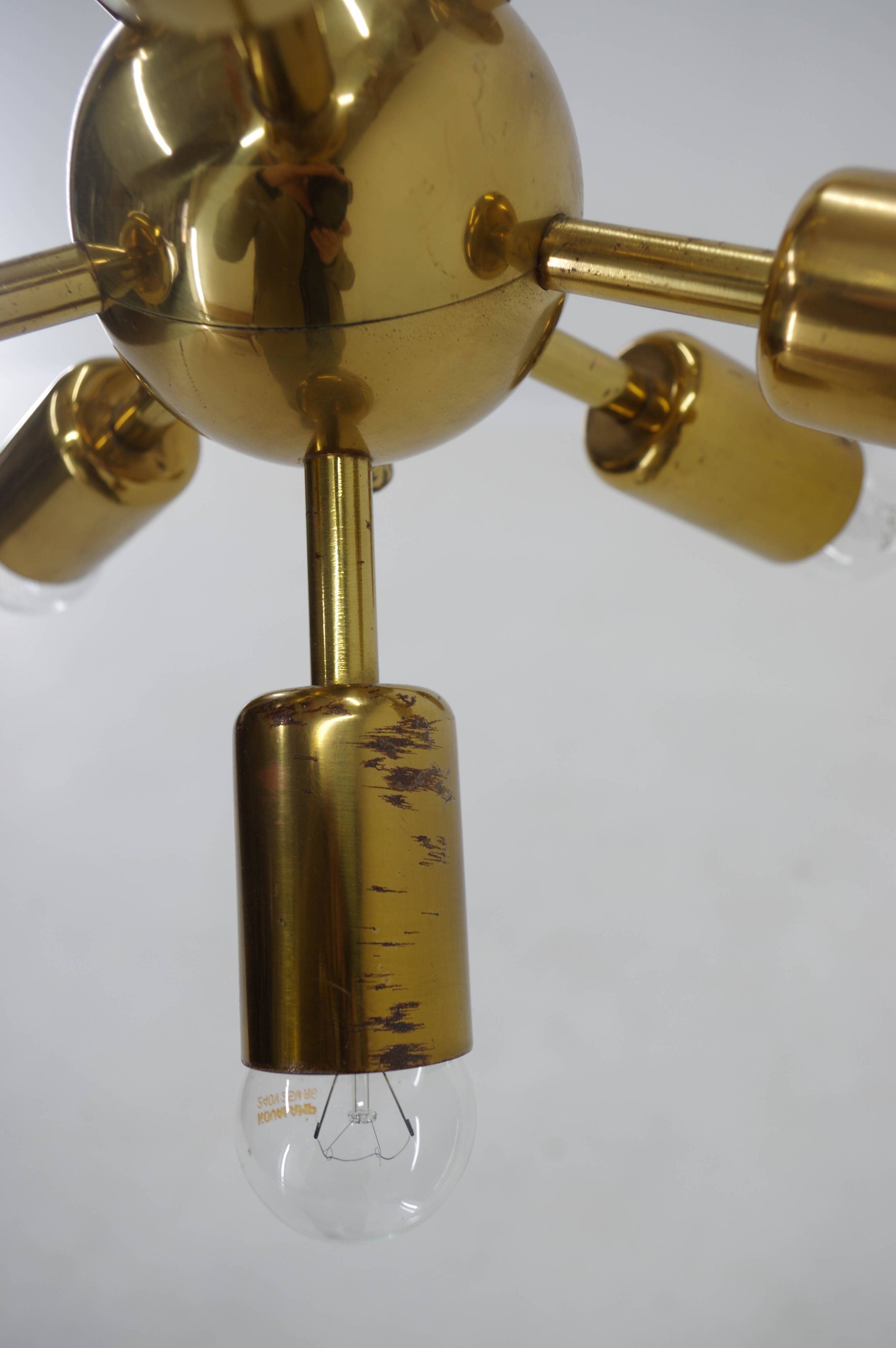 Space Age Chandelier Sputnik by Drukov, 1970s