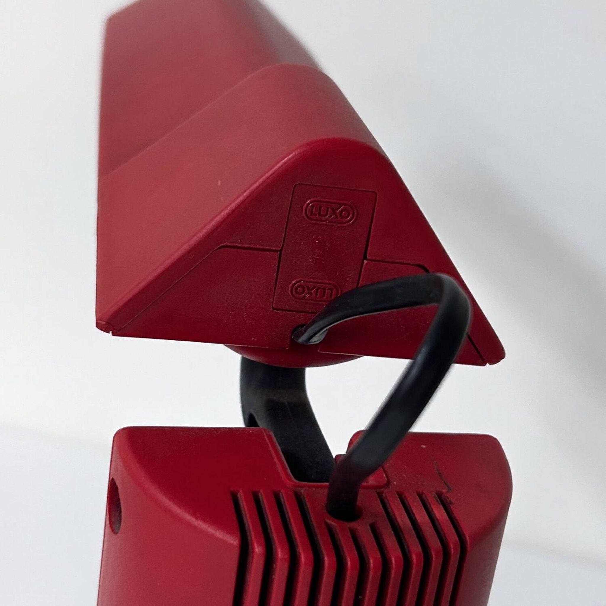 Red picchio desk lamp by isao hosoe for luxo, 1980s