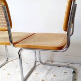 Pair of B32 Marcel Breuer cane chairs