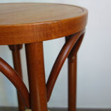 Former curved wooden bistro stool