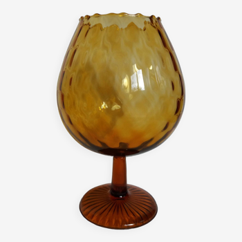 Amber glass or crystal bowl