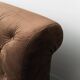 Pair of brown velvet armchairs from the 1970s vintage modernism