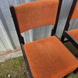Set of 6 beautiful vintage brutalist chairs.