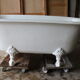 Old cast iron bathtub