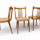 Mid-Century Dutch Organic Design Chairs from Stevens, 1950s, Set of 3