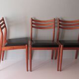 Set of 3 teak dining chairs, Danish design 1960-1970
