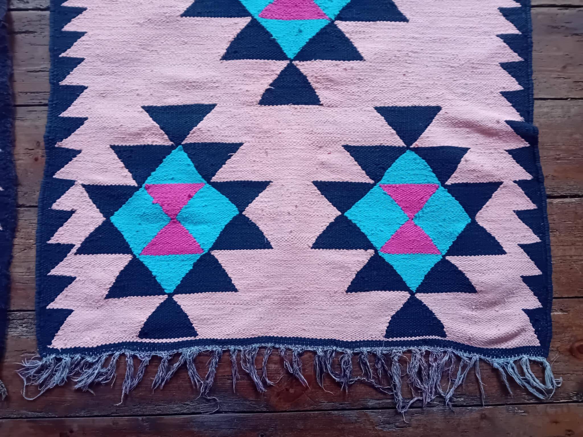 Pair of handmade Berber kilim 169x98x2