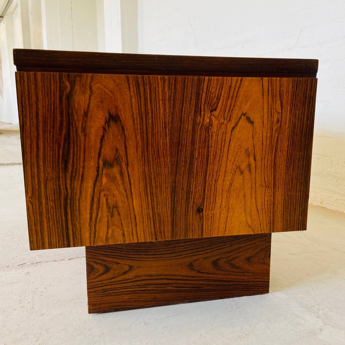 Vintage retro danish mid century rosewood and ceramic cabinet 1960s