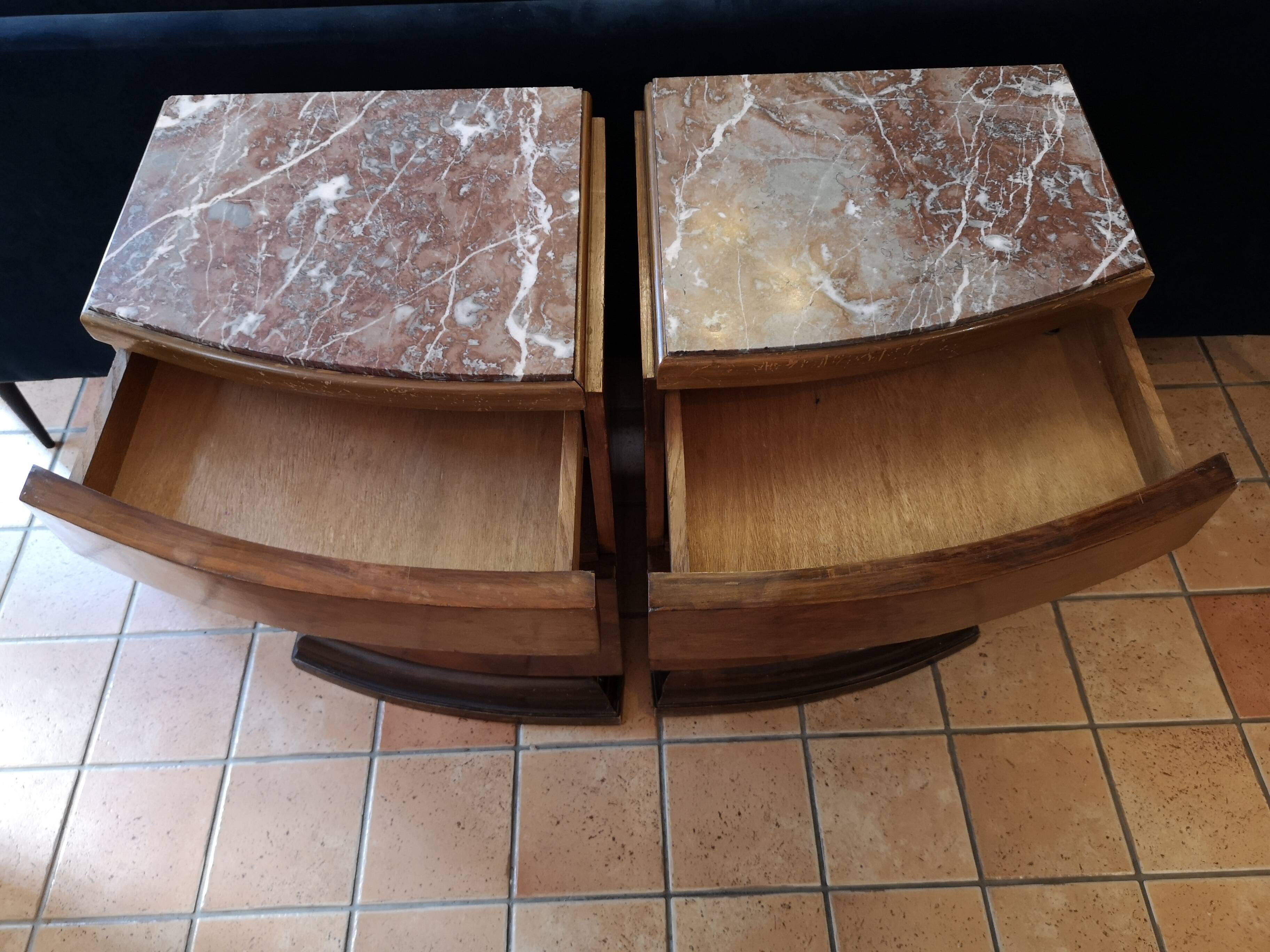 Paire de chevets art déco