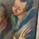huile sur toile ancienne représentant la Vierge en deuil - époque baroque