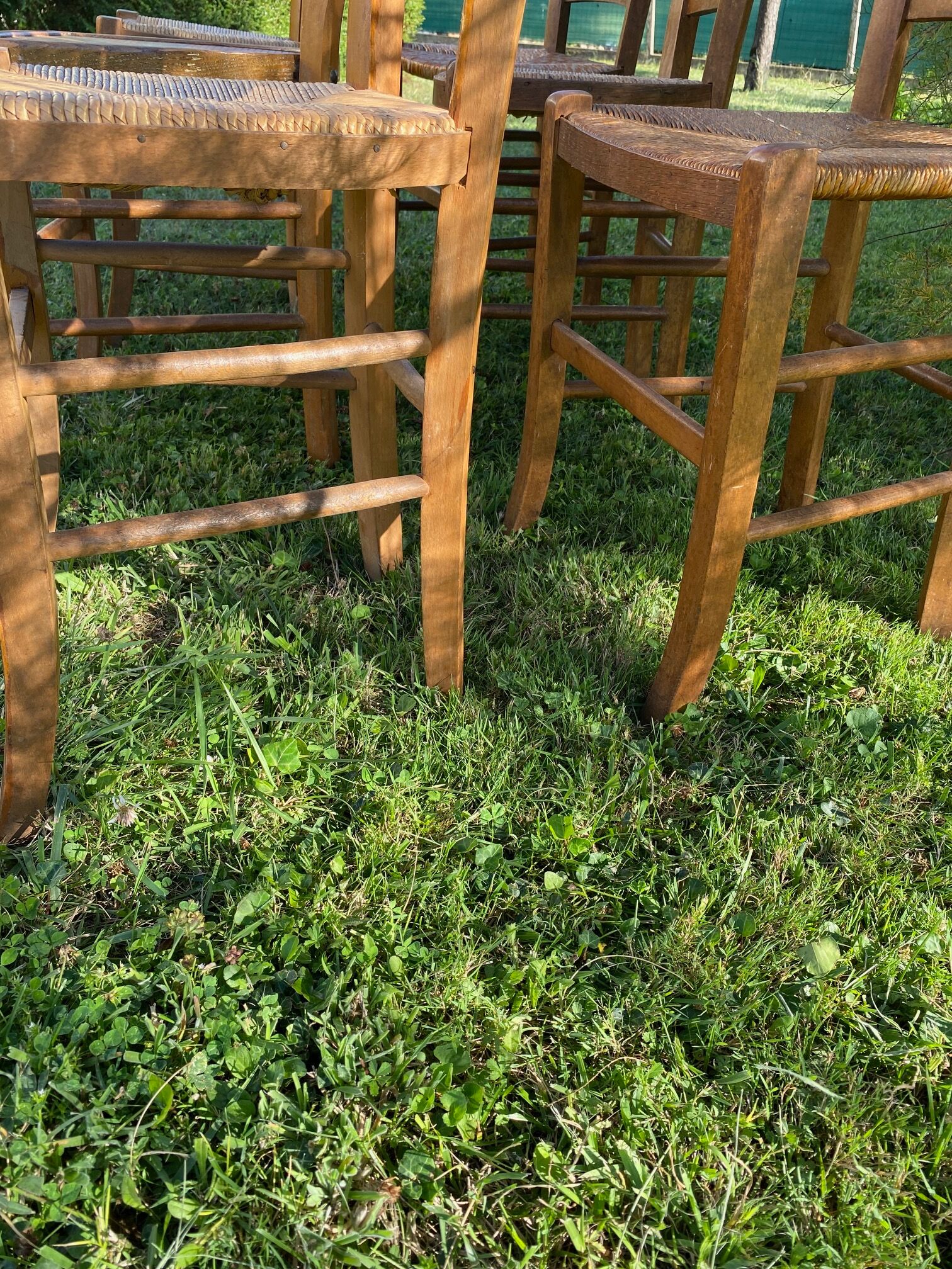 Suite six mismatched bistro chairs