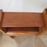 Headboard – console – sideboard – art deco – 2 doors – 2 niches in solid walnut e