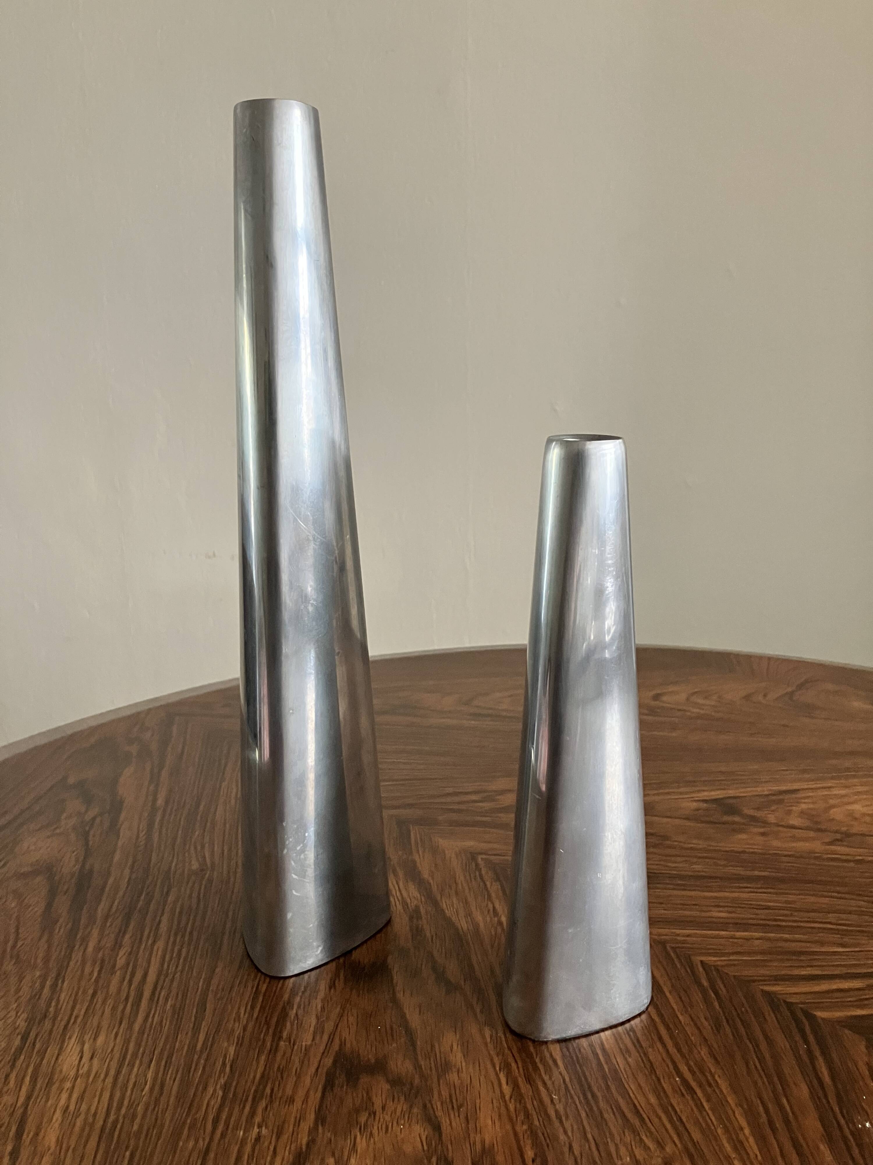 A pair of Ikea Rënos candlesticks, vintage 1980