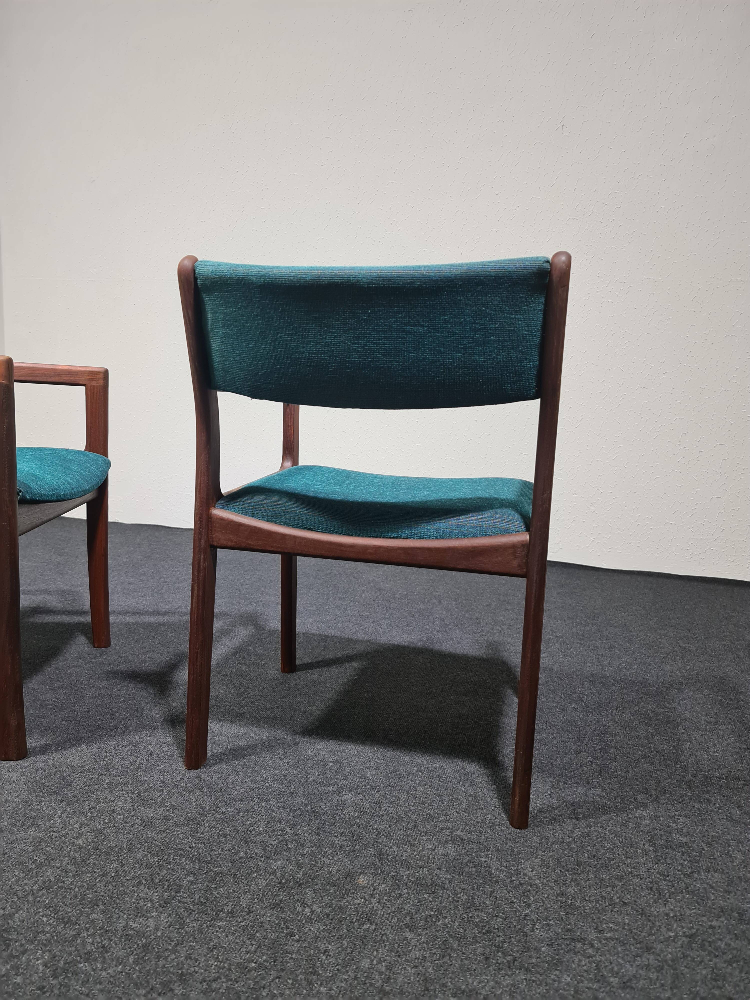 A pair of vintage teak Directors chairs
