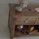 Old trading counter in solid oak – 19th century trade furniture