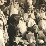 Original print. Children, institution, disguises