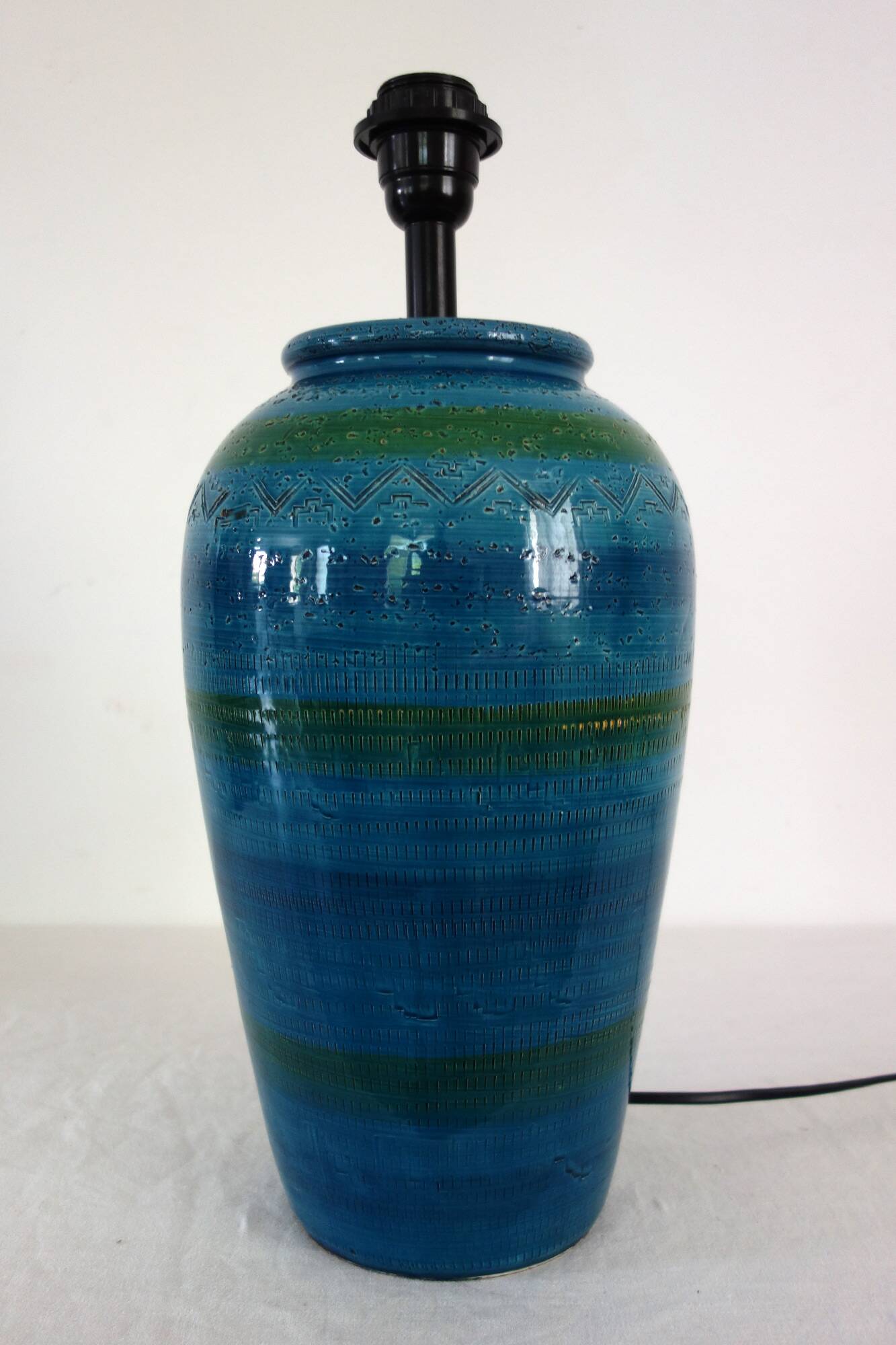 Bitossi ceramic lamp bases Italy 1970s