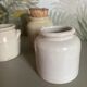 Unbleached ceramic pots