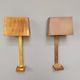 Pair of brass wall lamps, Paul Moerenhout, 70s