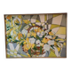 Huile sur toile Jean Cheynel "Variation florale"