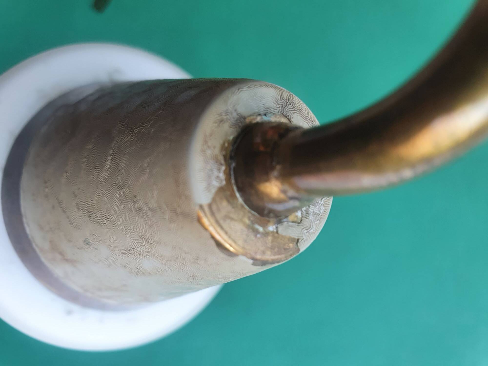 Pair of antique tulip wall sconces