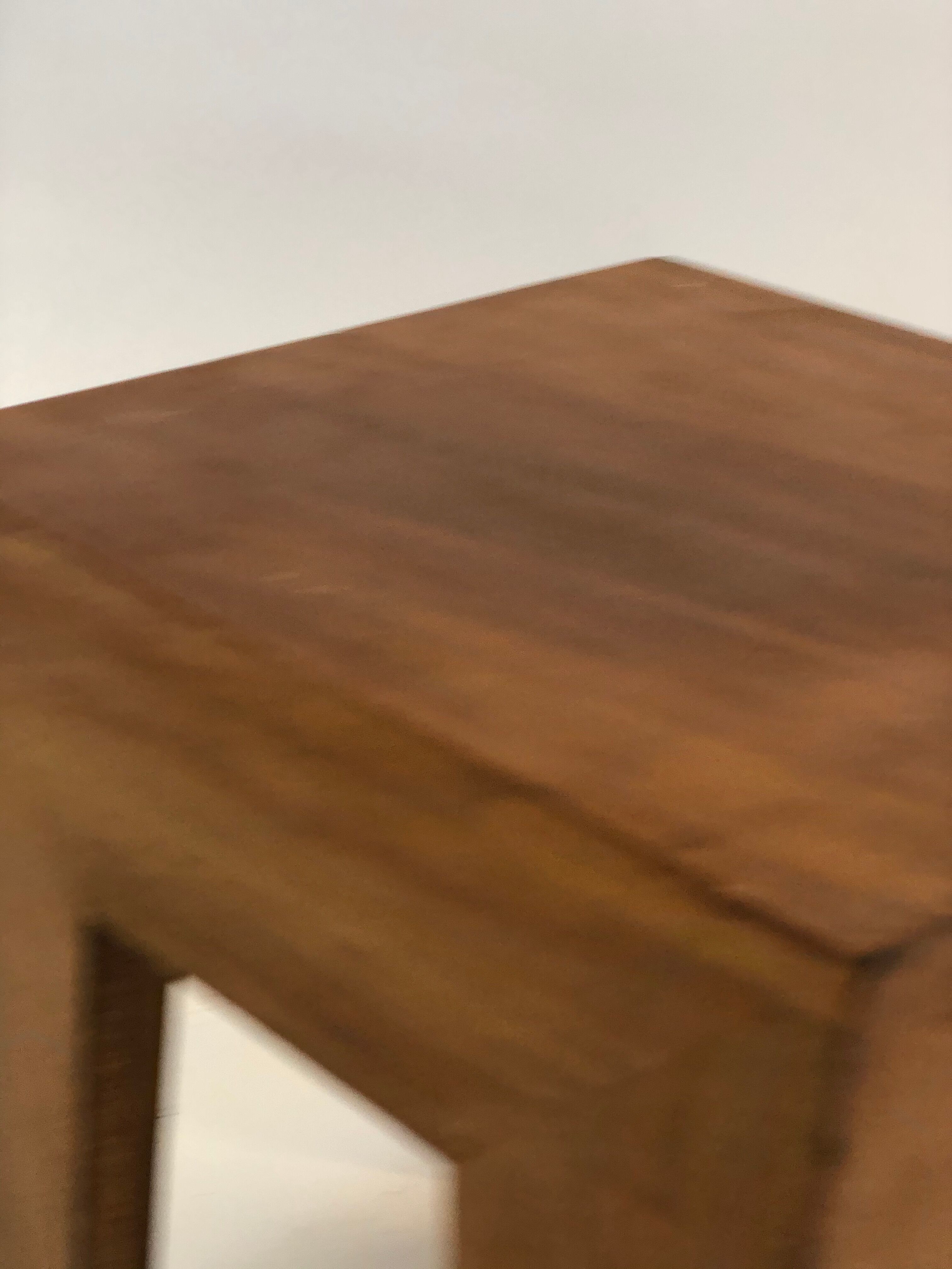 Vintage 1970s side table in minimalist wood