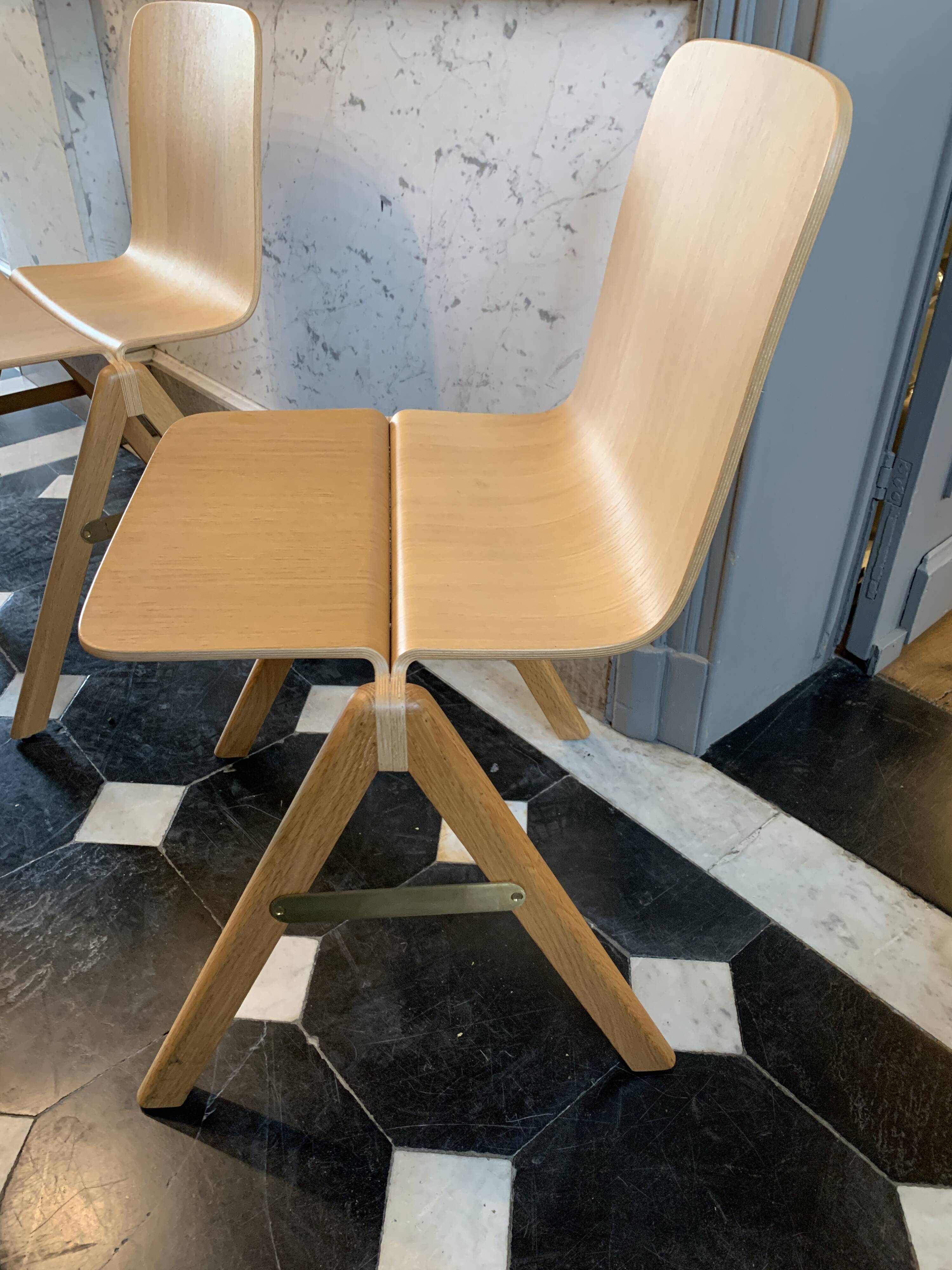 Set of 4 stackable chairs, Ronan & Erwan Bouroullec for HAY Copenhagen.