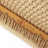 1 of 2 Niels Moller armchair, model 57, 1950s Vintage, paper cord seat,