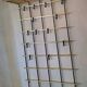 Wall-mounred brass and metal coat and hat rack, 1960s