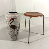 West-Germany pottery vase crane floor vase 1960’s