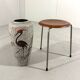 West-Germany pottery vase crane floor vase 1960’s