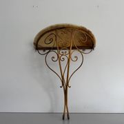 Console murale flottante en fer forgé du milieu du siècle, 1950, Italie