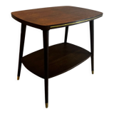 Coffee table with brass