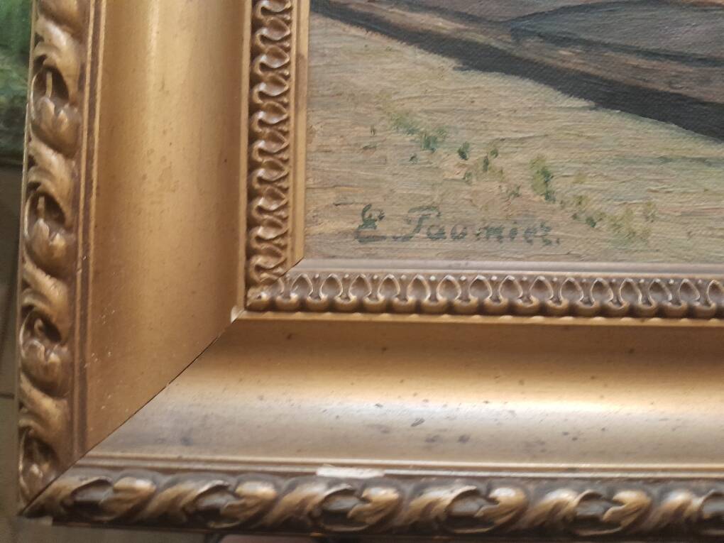 Tableau Péniche sur la Seine