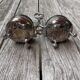 Double salière de table métal argenté Armand Frenais 19ème siècle Art Nouve