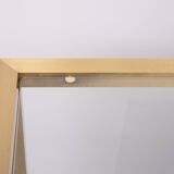 Brass and Glass Etagere or bookcase . Italy 1970s