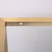 Brass and Glass Etagere or bookcase . Italy 1970s