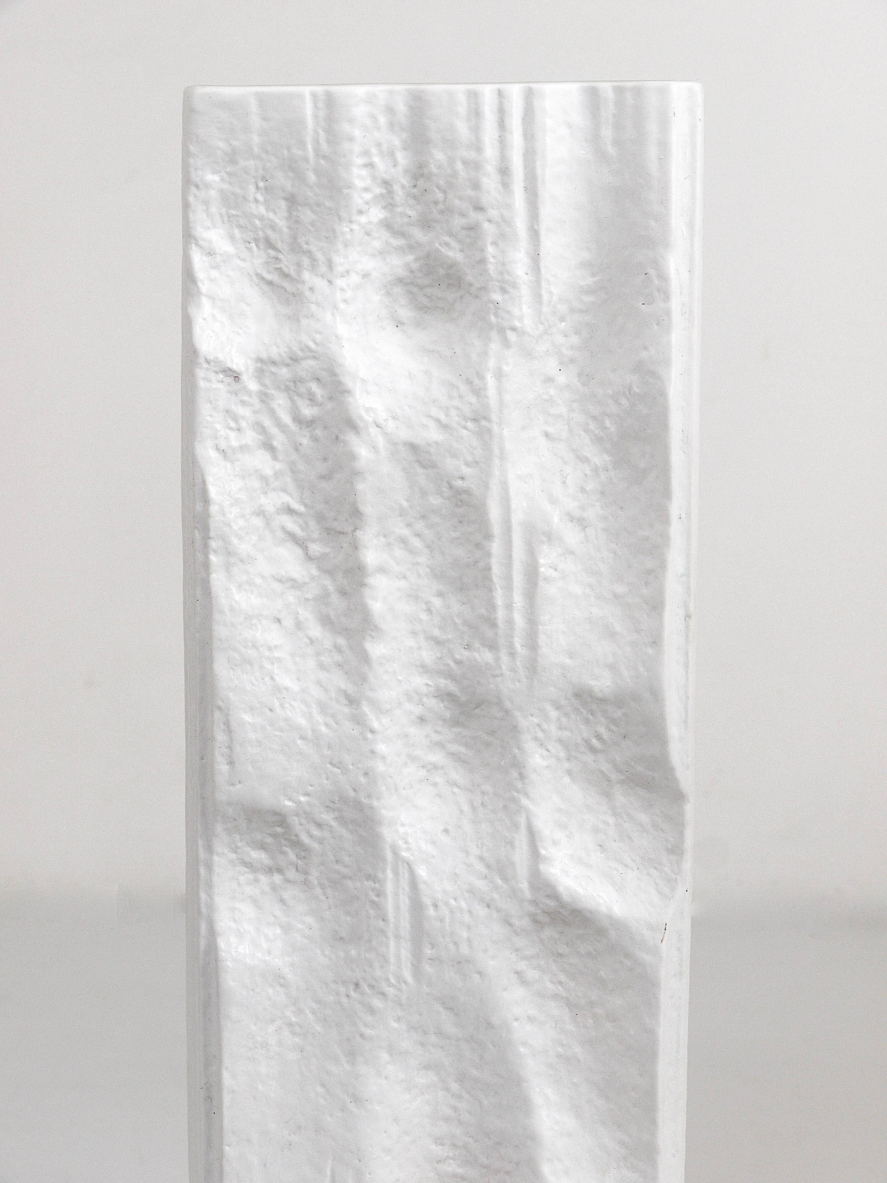 Faceted sparkling crystal glass vase by Claus Josef Riedel, Austria, 1970s.