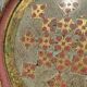 Pink and golden Florentine round top