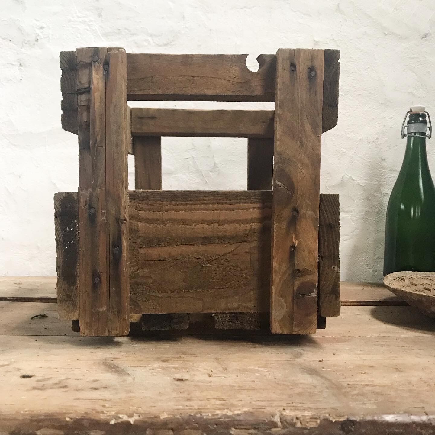 Antique bottle rack