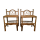 Vintage rattan bedside table