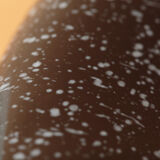 Dish ceramic vintage 1980 black chiné white