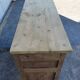 Bahut buffet furniture of old raw wood shallow