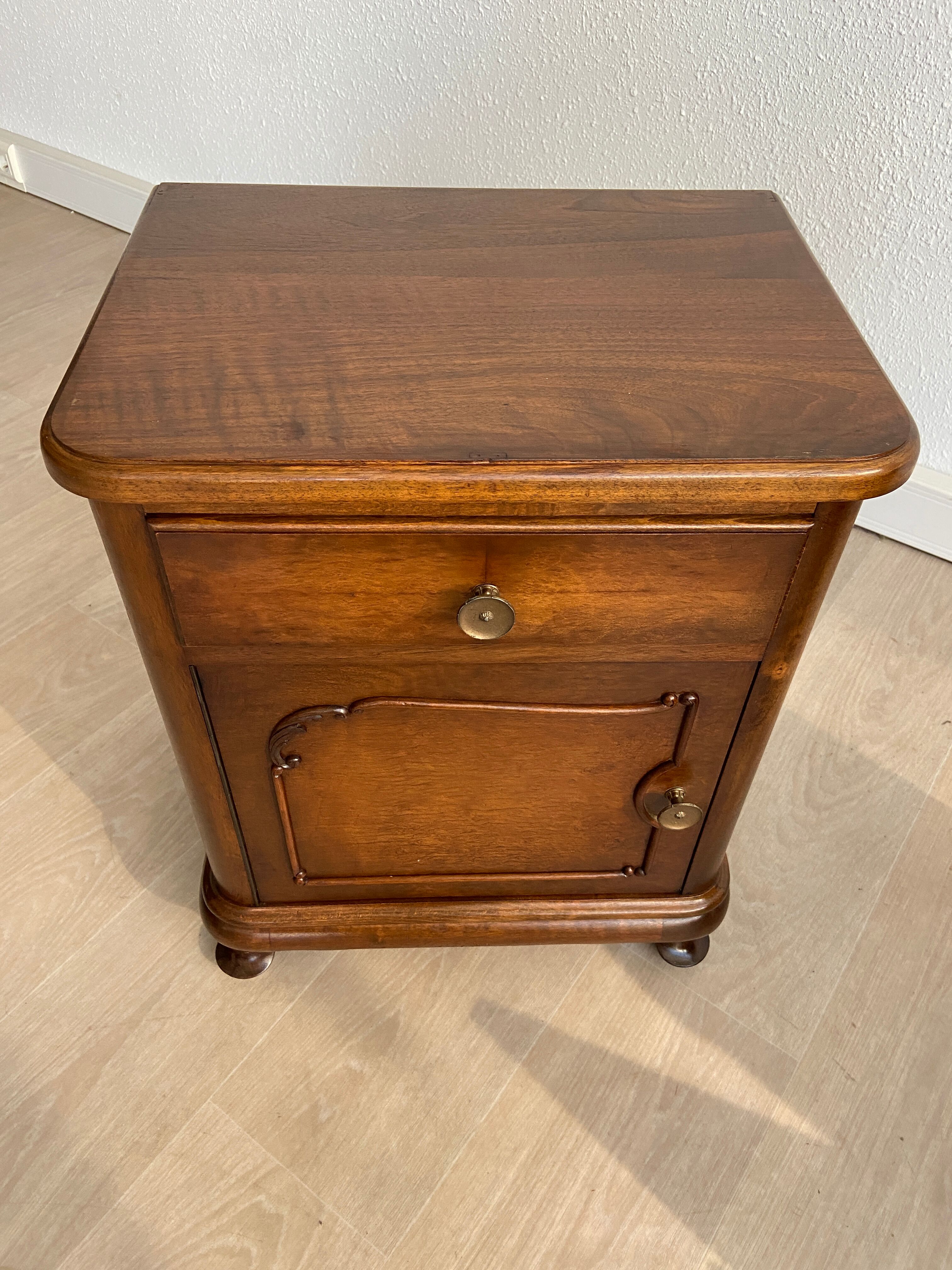 Pair of chippendale art deco bedsides
