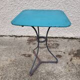 Square bistro table in painted metal n°1