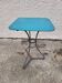 Square bistro table in painted metal n°1