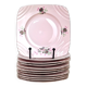 11 Art Deco dessert plates M.Z Czechoslovakia